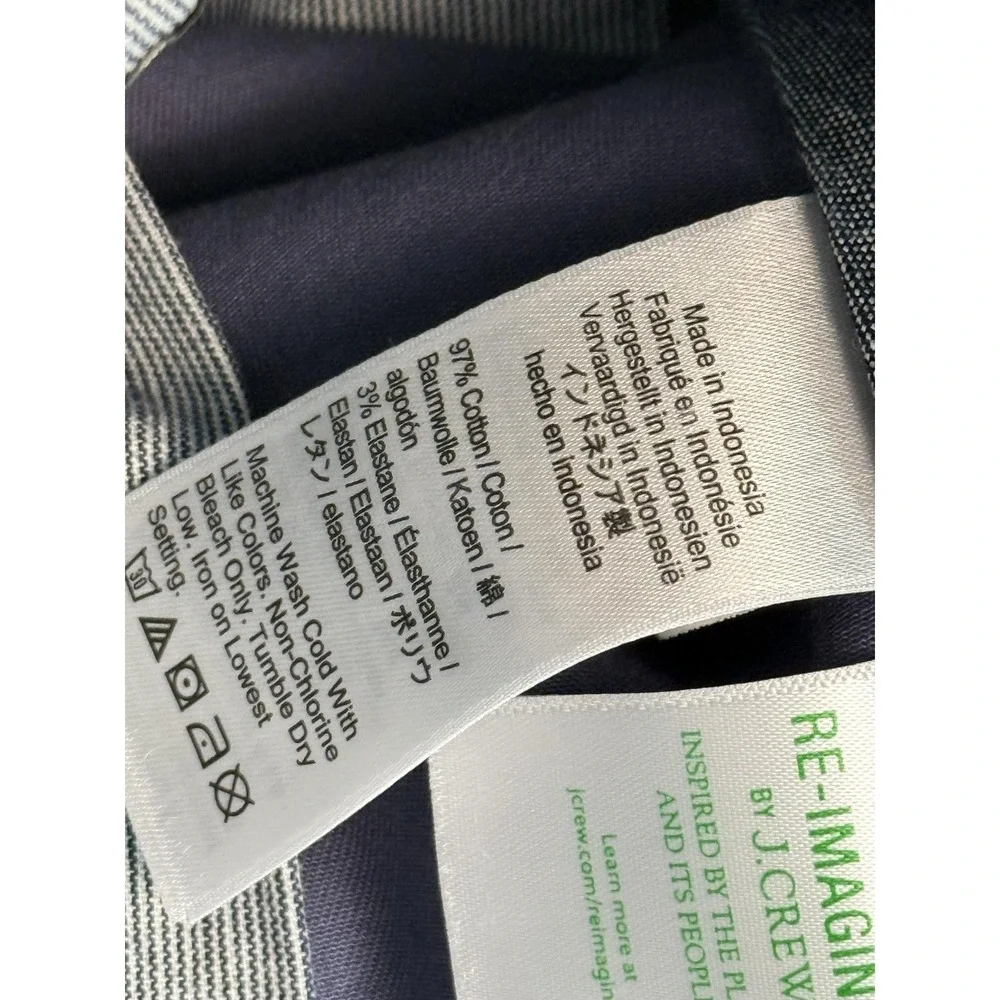 J.Crew 484 Slim Chino Pants Mens 29x32 Blue Slim Fit Stretch Business Casual